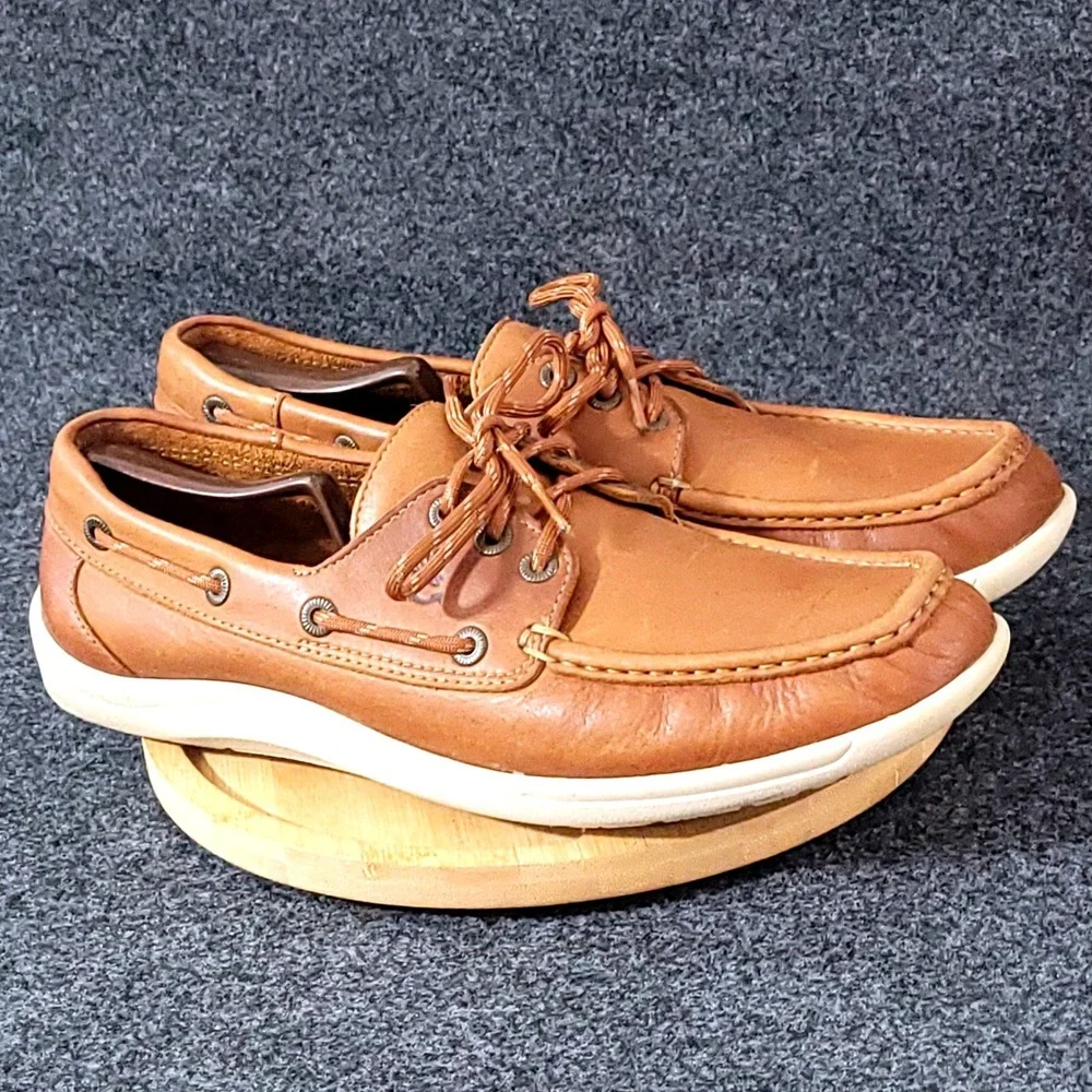 SAS Boat Shoes Mens 11.5 N Brown Leather Tripad Comfort Moc Toe C4822255